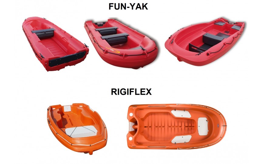 Yachting Accastillage - Distributeur des bateaux de sécurité Fun-Yak et Rigiflex